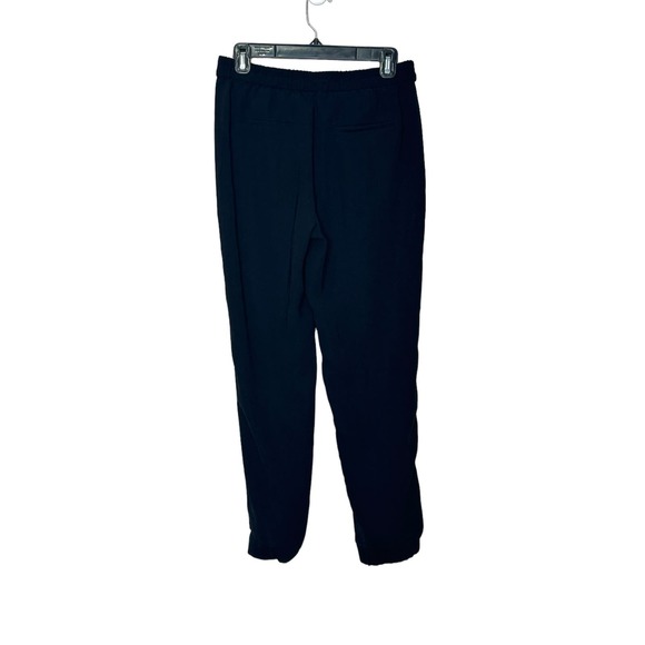 J. Crew black tapered legs casual pull on pants size 4 - Picture 2 of 10